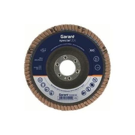 Garant ZA Flap Disc, Dia: 115 mm, Grit: 60 566290 60